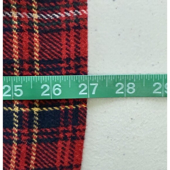 Maggie McNaughton Vintage Wool Blend Red Plaid Preppy Pleated Skirt Sz 22W - Picture 7 of 7